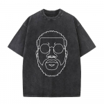 Vintage pestud r&auml;ppari Damso Beyah tuur 2026 T-s&auml;rgid Meeste Naiste R&otilde;ivad Mood Hip Hop L&uuml;hikeste varrukatega O-kaelusega T-s&auml;rgid Streetwear S