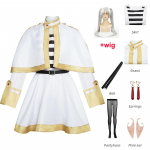 Anime Frieren matustel Frieren Cosplay Kost&uuml;&uuml;m Kleit Kleit Mantel Seelik V&ouml;&ouml; K&otilde;rvar&otilde;ngad Komplektid Naistele Halloween XS