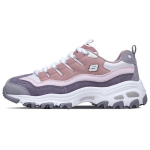 Skechers DLites Mugavad Mitmek&uuml;lgsed Vastupidavad Hingavad Madalad Vabaajajalatsid Naiste tossud Roosa Hall Valge 13141-PKPR 35.5