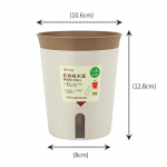 Kahekihiline isekastuv h&uuml;droponiline lillepott plastikust laisk automaatne vett imav taimede pott potitaimed kontor koju (Brown,S) pruun