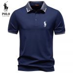 Ralph Lauren 2026 Kevad-Suvi Tikandiga Jacquard Rullkaelusega POLO S&auml;rk Vabaaja Meeste Kvaliteetne Puuv&auml;rviline L&uuml;hikeste Varrukatega T-s&auml;rk S