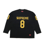 Supreme'iga seotud pikkade varrukatega jalgpalli s&auml;rk Must XL yellow