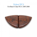 Auto keskkonsooli kaane k&auml;etoe kasti lukustusriivi k&auml;epaneeli katte liist Benz E-klassi W211 E55 AMG E320 E500 2005-2008 jaoks Walnut 2PCS