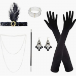 1920 Cosplay Juukseaksessuaarid Vintage Charleston Kost&uuml;&uuml;m Gatsby Pidulik Sulgedega Peaehe Juuksepael Flapper Juuksed Sulgedega Peapael