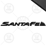 1 tk Metallt&auml;ht Santa Fe jaoks 3D Embleem Auto Tagumine Pagasiruumi Kleebised Rinnam&auml;rk Autotarvikud Stiil 1pcs