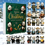 Panda J&otilde;ulude Ootuskalender, 24 tk Armsat Panda Kujukest, Erinevad Ametid &, Countdown Kalender, Kingitus Panda Armastajatele, 26cm armee roheline v&auml;rv
