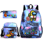 M&auml;ngutooted Anime Among Us Seljakott Among Us Kolmeosaline Komplekt Koolikott Seljakott shoulder bag