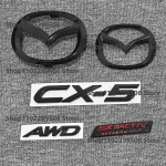Auto logo 3D MAZDA CX5 2013 14 15 16 jaoks Must Esiosa Iluv&otilde;re Kapott Embleem Tagumine Stange Pagasiruumi M&auml;rk SKYACTIV Embleem ujcdg07