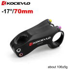 &Uuml;likerge s&uuml;sinikkiust jalgrattavarras -17 Maanteeratta M&auml;giratta 31,8 mm kinnitusl&auml;bim&otilde;&otilde;t KS-16 Full Carbon Stem black