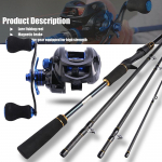 Kalap&uuml;&uuml;gikomplekt 2,1/2,M s&uuml;sinikust &otilde;ngeritv Peibutusrull magevees merevees bassip&uuml;&uuml;k 2.1M & Left Hand