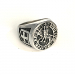 Personaalsus Vintage topelt r&uuml;&uuml;tliristi s&otilde;rmus roostevabast terasest templir&uuml;&uuml;tli meeste s&otilde;rmus 7