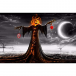 Teemantmaal ristpistes Halloweeni k&otilde;rvits t&auml;is&uuml;mmargune teemanttikandid puur Teemantmaal 20X30CM