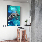 Animal Tiger Wall Art Isetegija maalid numbrite j&auml;rgi T&auml;navamaastikud K&auml;sitsi maalitud l&otilde;uend 20X30CM