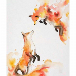 5D Teemantmaal Rebane Teemanttikandid T&auml;isringi puur Teemantmosaiik Loomade ristpistes 20X30CM