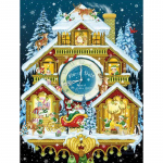 Teemantmaal ristpistes t&auml;is&uuml;mmargune puur  J&otilde;ulumajakell  Tikand Rhinestone 20X30CM