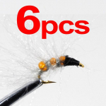 Klaasp&auml;rl Caddis Larva Pupa Nymph Flies Forellip&uuml;&uuml;gi landid Suurus 14 Roheline ja oranž v&auml;rv