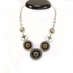 Les Tr&eacute;sors De Lily [F4180] - Collier Cr&eacute;ateur 'Byzance' Marron pruun