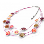 NOA [I5335] &ndash; roosa v&auml;rviga disainerkaelakee Heleroosa