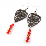 NOA [J4169] &ndash; pruun-oranžid disaink&otilde;rvar&otilde;ngad &bdquo;Love&rdquo;. pruun