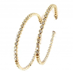 Les Tr&eacute;sors De Lily [L0854] &ndash; valge kullaga kaetud  Cristal Pl&eacute;nitude  r&otilde;ngaga k&otilde;rvar&otilde;ngad kuld