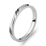 Alliance Argent 'Lien d'Amour' argent&eacute; (rhodi&eacute;) - 2 mm 50 h&otilde;be