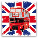 Les Tr&eacute;sors De Lily [M5303] &ndash; l&otilde;uend  So British  buss (40x40 cm) punane