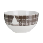 Les Tr&eacute;sors De Lily [Q4371] - Keraamiline kauss 'Tartan Scossais' taupe valge (kuusk - l&otilde;kke &auml;&auml;res) - 7x14 cm (40 cl) pruun