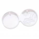 Saare vorm silikoonist kaunistusvormid ehete ripatsite meisterdamine 51x46x10mm 65x45x10MM puhas