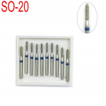 10 TK Hambaravi Teemant Burs Puur Hambaravi Burs Dia-puurid suure kiirusega k&auml;siinstrumentide keskmise suurusega hambaarsti t&ouml;&ouml;riist SO-20 FG 1,6M