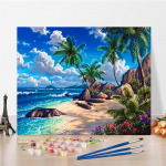 Kunst DIY Maalimine numbrite j&auml;rgi Digitaalne &otilde;limaal Hobid &Otilde;limaal Numbrite maalimine Teemantmaal Kodukaunistus 40x50cm no frame