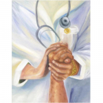 T&auml;is&uuml;mar/ruudukujuline 5D Teemantmaaling Arst ja patsient Teemanttikandid Ristpistekomplektid Kodukaunistus K&auml;sitsi valmistatud kingitused Round 20x30cm