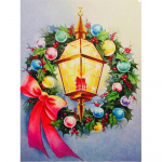 Teemantmaaling J&otilde;ululind 5D Teemanttikandid Talvine Looma Mosaiik Pilt Rhinestonest Kodukaunistus Full Round 20X30CM punane