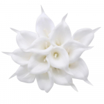 10 tk Real Touch Calla liilia kunstlilled Calla liilia kimp pulmakimbuks Pruudi kodu lille kaunistamiseks valge