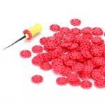 100 tk hambajuurekanali viili desinfitseerimise m&auml;rgistusr&otilde;ngas silikoonist loenduskork (ei sisalda viile) punane