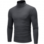 Meeste pikkade varrukatega T-s&auml;rk Turtlene kaelusega džemperi aluss&auml;rk K&otilde;rge kaelusega Tee-topsid Pullover XXL