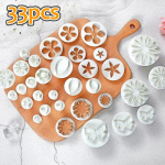 33 tk Fondant Cake k&uuml;psise kolb l&otilde;ikur Sugarcraft lilleleht liblikas s&uuml;dame kuju kaunistusvorm DIY k&uuml;psetusk&uuml;psised T&ouml;&ouml;riistad