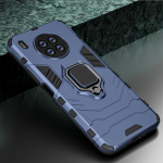 KEYSION p&otilde;rutuskindel armor &uuml;mbris Honor 50 Lite 10X Lite X30i Silicone + PC Ring Stand telefoni tagakaas Huawei Nova 8i Y60 jaoks for Honor 50 Lite must