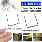 Elektrit&ouml;&ouml;riist &ndash; 200 tk 0,6/0,8 mm kuuma klammerdaja lamedad klambrid plastikkeevitaja/auto kaitseraua parandamiseks