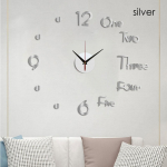 3D helendav seinakell peegelseinakleebised Loomingulised DIY kellad Eemaldatav kunstkleebis Kodukaunistus Elutuba Kuum kvartsn&otilde;el S