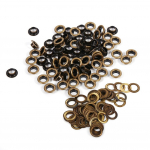 20/100 komplekti pronksmust kuldne &uuml;mmargune aasa l&auml;biviigu decroation tarviku vahetus 8mm 100sets