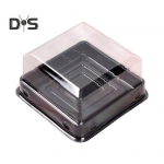 50 tk 100 g kuu koogikarp, ruudukujuline mitmeotstarbeline plastikust munakollase kondiitrikarp festivali jaoks