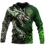 Mustvalge Tattoo Dragon 3D Prindiga Meeste Pusad Pusad Unisex Streetwear Pullover vabaaja avar jakk Spordidressid 4XL XL