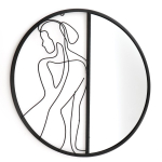 Les Tr&eacute;sors De Lily [A3706] - Disainpeegel  Arty  must - 40 cm (naise siluett) must