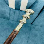 Messingist jalutuskepp Victorian Head Hand Hand Puidust Unisex kolme volditav jalutuskepp