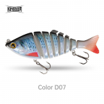 Kingdom Hot Barbecue kalap&uuml;&uuml;gi landid 6 ja 8 &uuml;hised k&otilde;vad s&ouml;&ouml;dad 65 mm 90 mm 120 mm 140 mm uppuvad voblerid Realistic Swimbaits peibutis bassi jaoks 8.5g