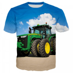 S&auml;rk Kids Boy Boys Traktor | Laste 3d T-s&auml;rgid Boy | Lasteriided Poisid - 3d 140