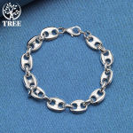 925 h&otilde;bedane lihtne klassikaline keti k&auml;ev&otilde;ru ehe 20cm