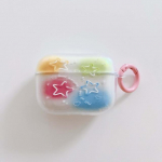 Ins Stars Happy Gradient Colorful Love Heart Silikoonist Pehme juhtmevaba Bluetooth-k&otilde;rvaklappide &uuml;mbris Apple Airpodsile 2 3 Pro 2nd 1 Capa For Airpods Pro 2nd