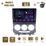 2-diiniline Android-autoraadio multimeediumivideopleier Mazda 5-le 2005-2010 koos nupunupuga WiFi BT 1+16GB 1+16GB