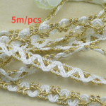 5 m/16,4 jalga pikad DIY satiinist paelad pits Kuldsed mustad kaunistused siidist lillekangast kleidi aksessuaar K&auml;sitsi valmistatud kardinate &otilde;mblemine k&auml;sit&ouml;&ouml; juuksed kingipaki kaunistused must